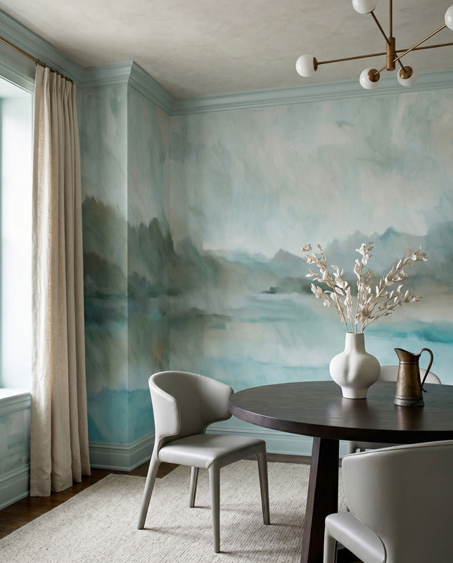 Velvet Horizon Abstract Landscape Wall Mural