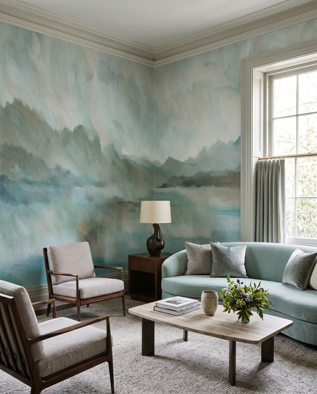 Velvet Horizon Abstract Landscape Wall Mural