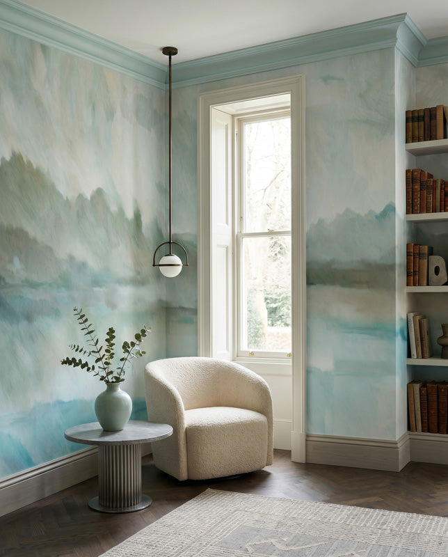 Velvet Horizon Abstract Landscape Wall Mural