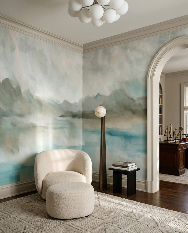 Velvet Horizon Abstract Landscape Wall Mural