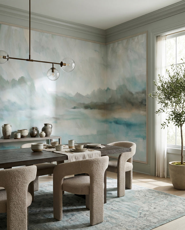 Velvet Horizon Abstract Landscape Wall Mural