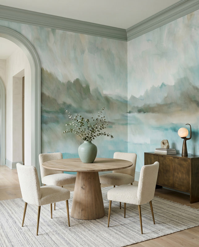 Velvet Horizon Abstract Landscape Wall Mural