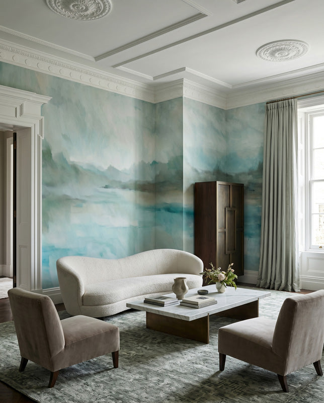 Velvet Horizon Abstract Landscape Wall Mural