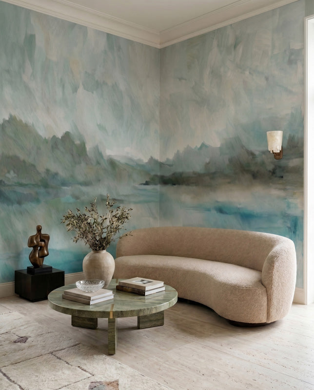 Velvet Horizon Abstract Landscape Wall Mural
