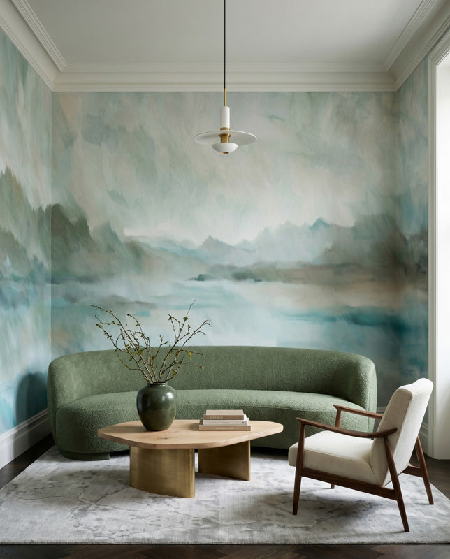 Velvet Horizon Abstract Landscape Wall Mural