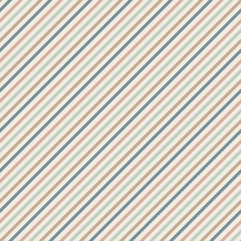 Diagonal Soft Stripe – Classic Wallpaper in Neutral Tones