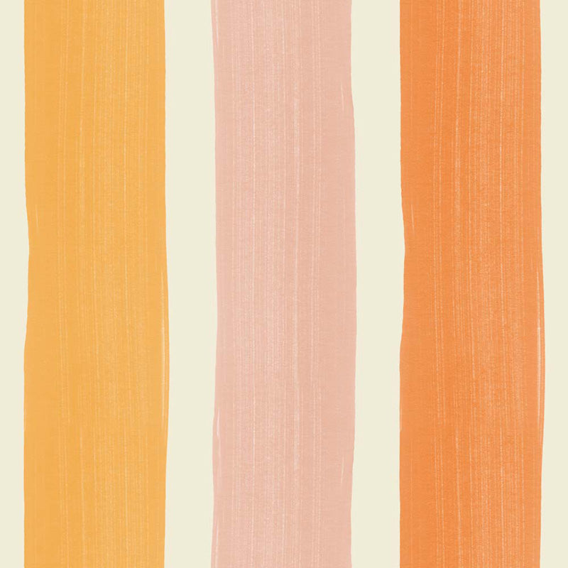 Textured Brushstroke Stripes – Wallpaper in Multi Colours
