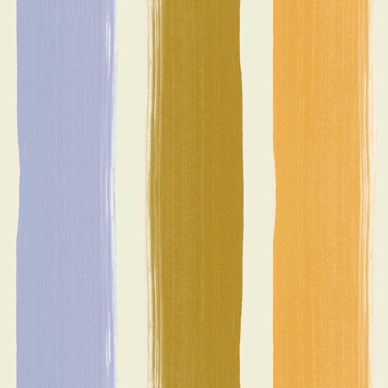Painterly Stripe – Hand-Painted Striped Wallpaper in Soft Tones
