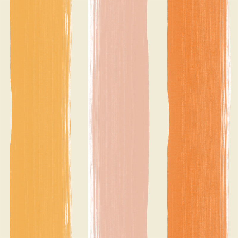 Painterly Stripe – Hand-Painted Striped Wallpaper in Soft Tones