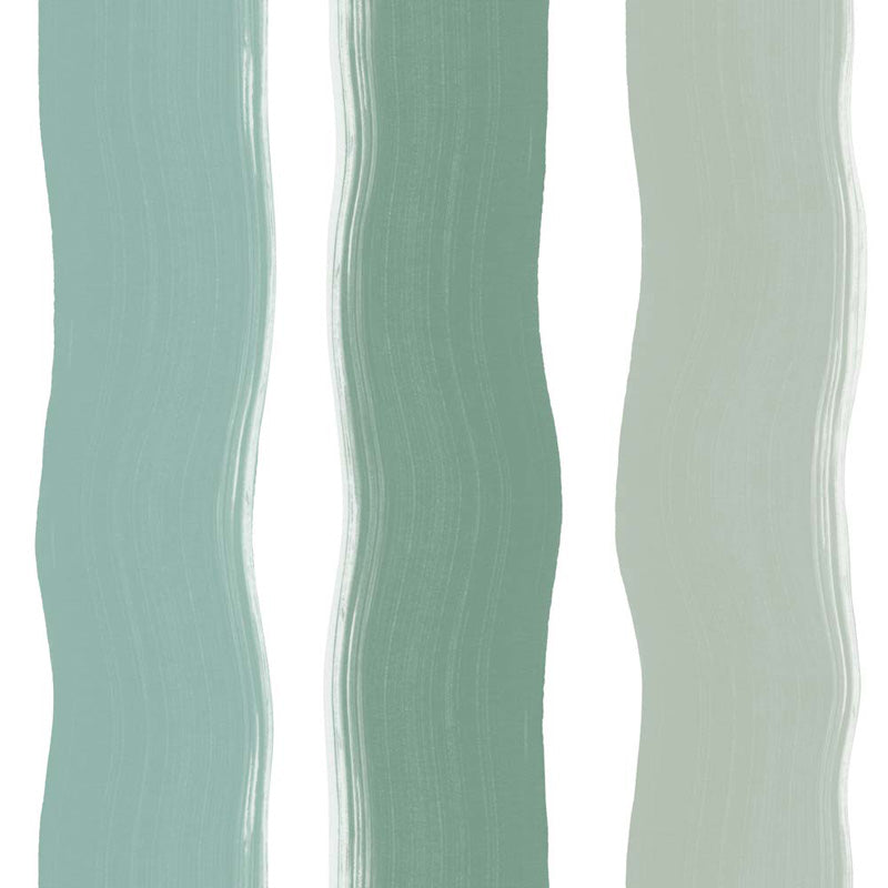 Wavy Brushstroke Stripes – Wallpaper in Multi Colours