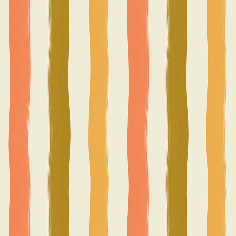 Soft Wavy Stripes – Wallpaper in Multi Colours