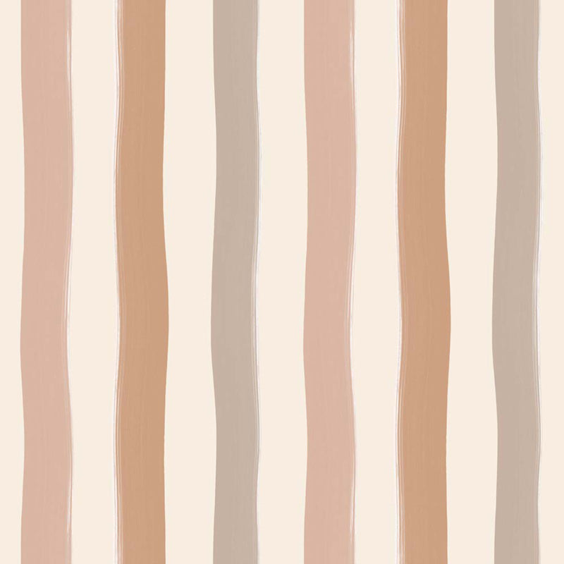 Soft Wavy Stripes – Wallpaper in Multi Colours