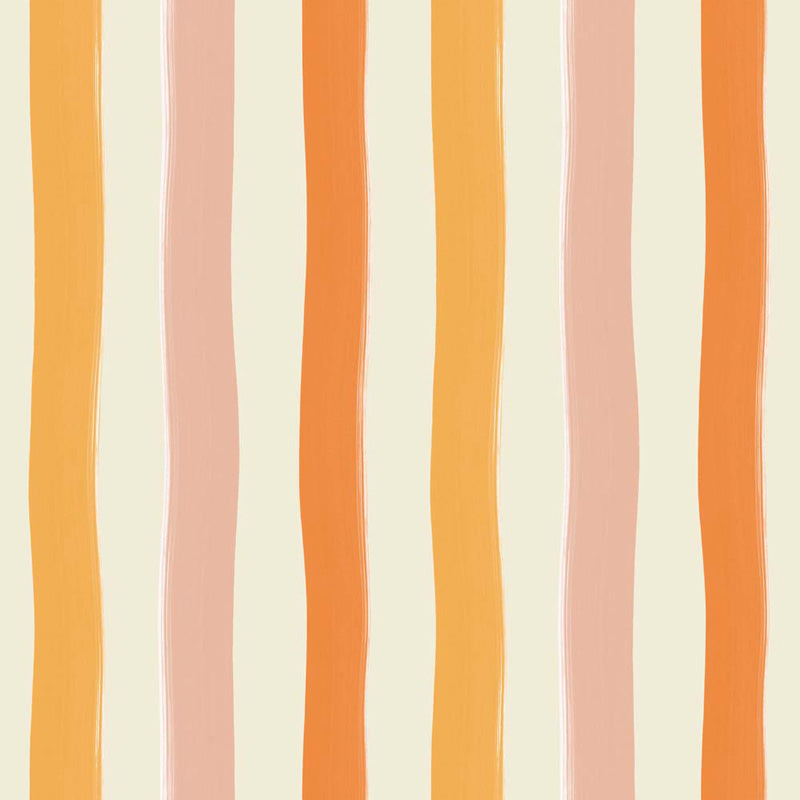 Soft Wavy Stripes – Wallpaper in Multi Colours