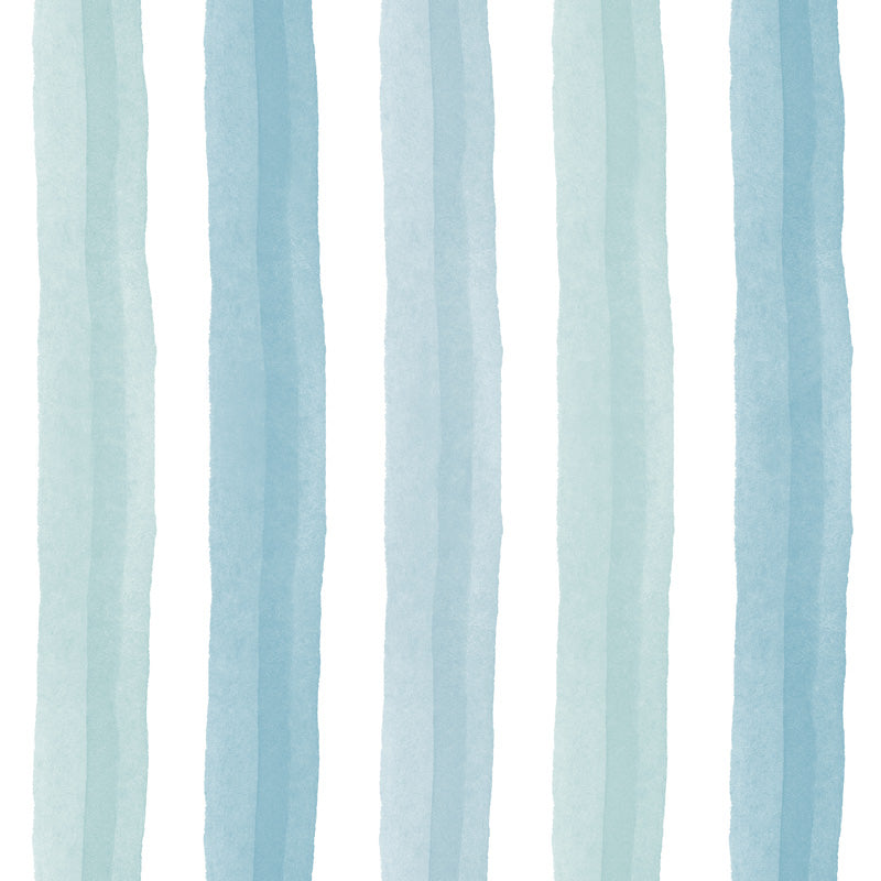 Watercolour Stripe – Soft Painted Striped Wallpaper in Pastel Tones
