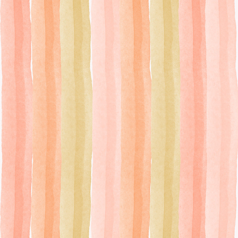 Meadow Wash Stripe – Soft Watercolour Striped Wallpaper