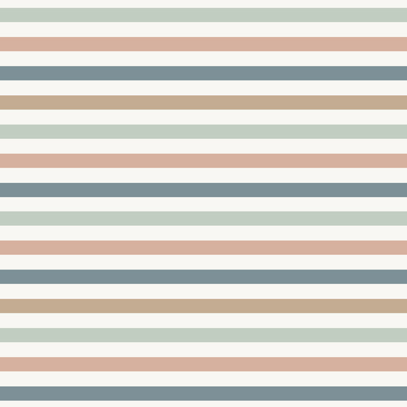Coastal Band – Horizontal Striped Wallpaper in Soft Neutrals