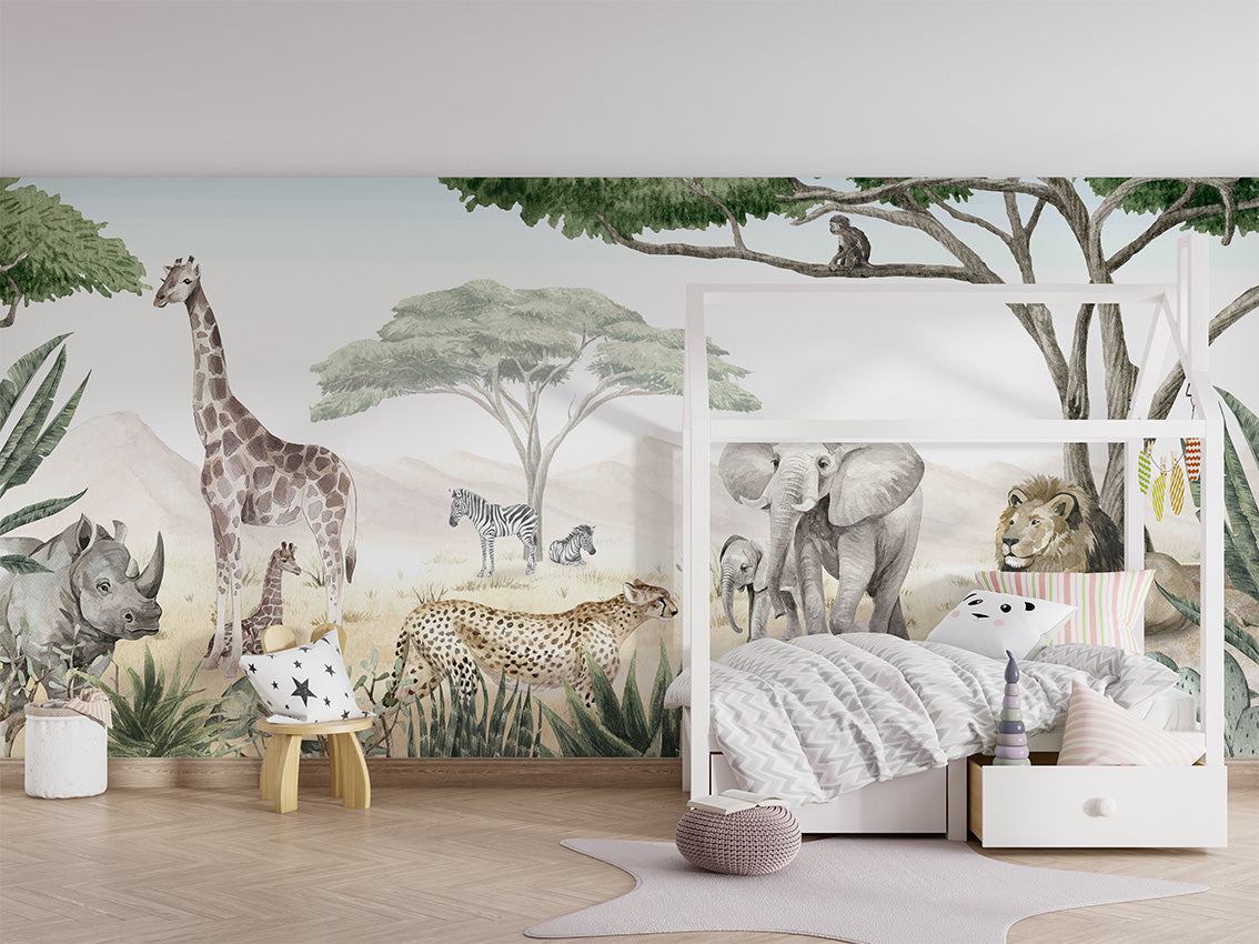Savannah Jive Safari Wallpaper Mural