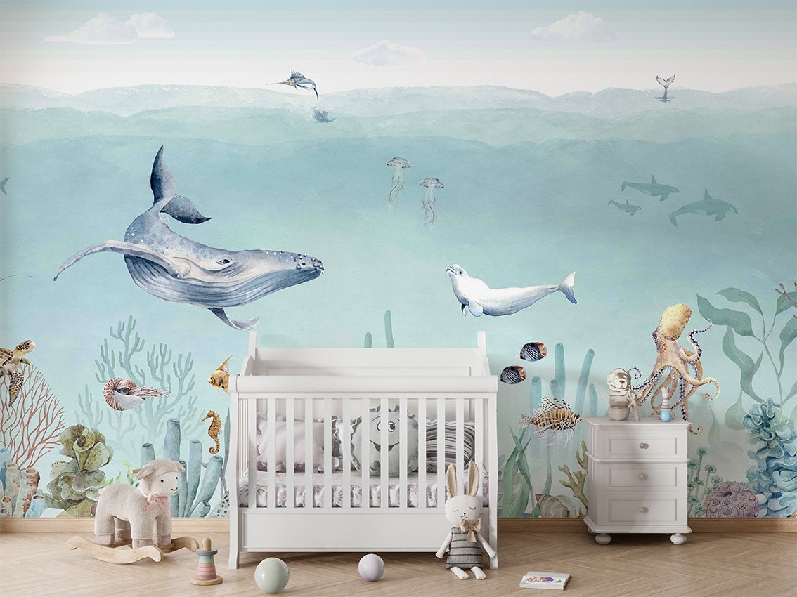 Secret Sealife Coastal Wallpaper Mural