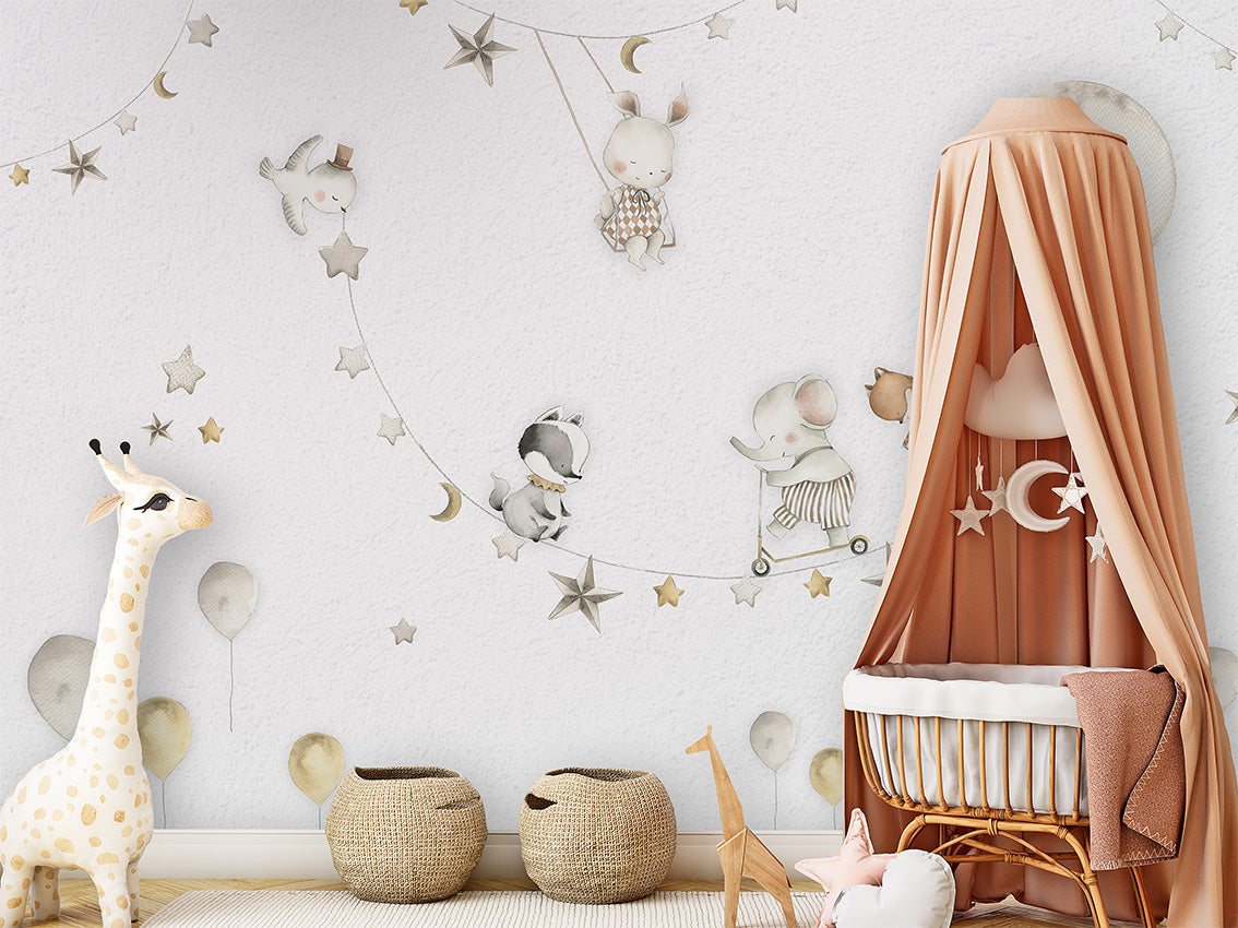 Sleeping Moon Wallpaper Mural