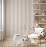 Soft Sand Stripe – Wallpaper in Warm Neutrals