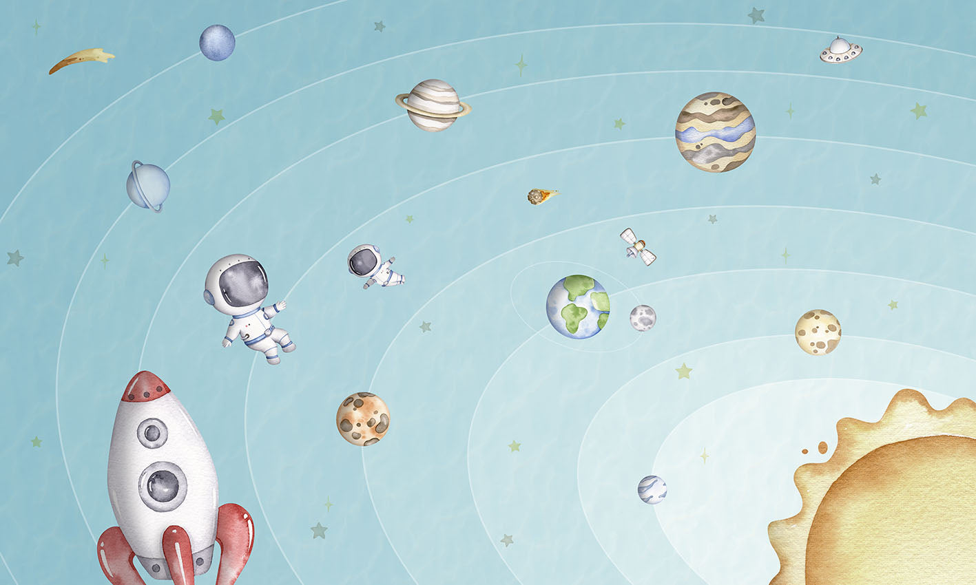 Space Joy Wallpaper Mural