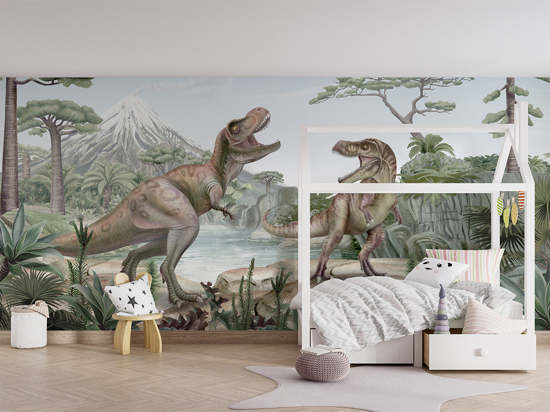 Terrific T-Rex Dinosaur Wallpaper Mural