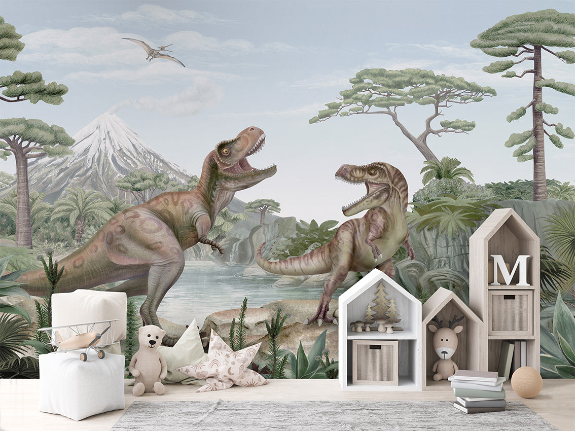 Terrific T-Rex Dinosaur Wallpaper Mural