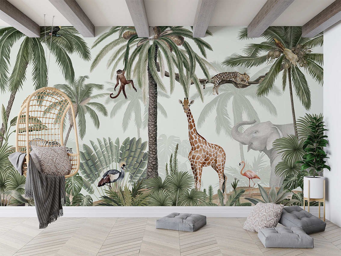 Tropical Jive Jungle Wallpaper Mural