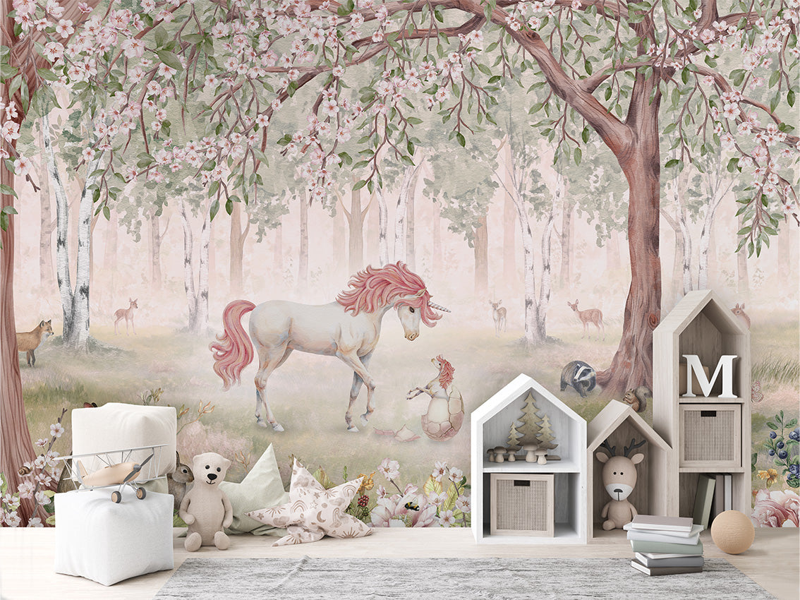 Unicorn Forest Wallpaper Mural