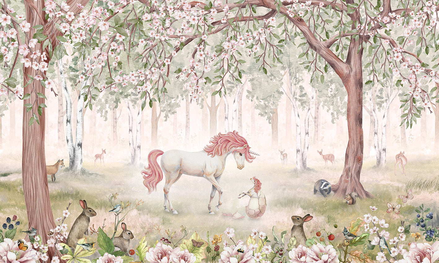 Unicorn Forest Wallpaper Mural