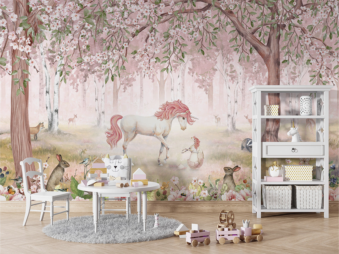 Sensory Unicorn Forest Wallpaper Mural