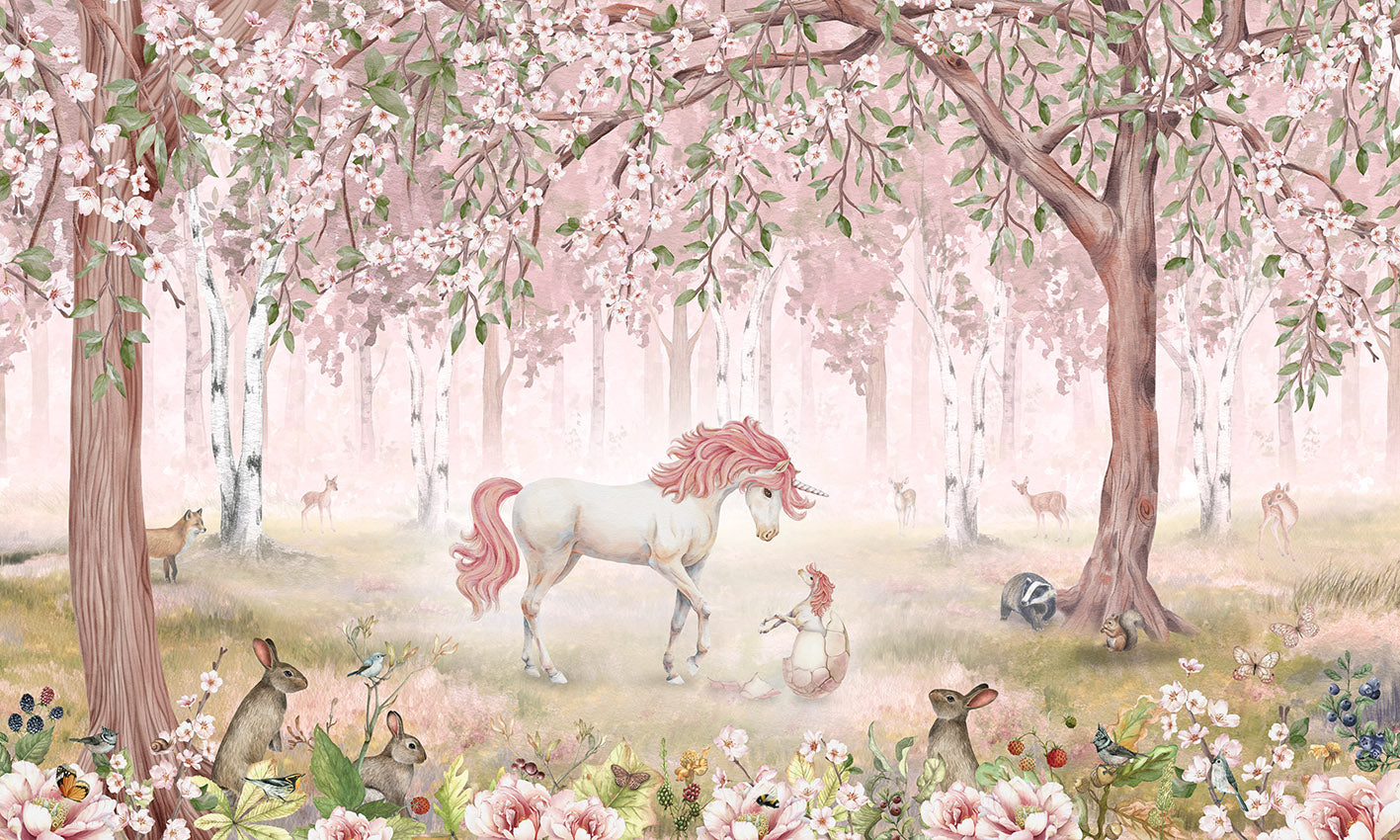 Sensory Unicorn Forest Wallpaper Mural