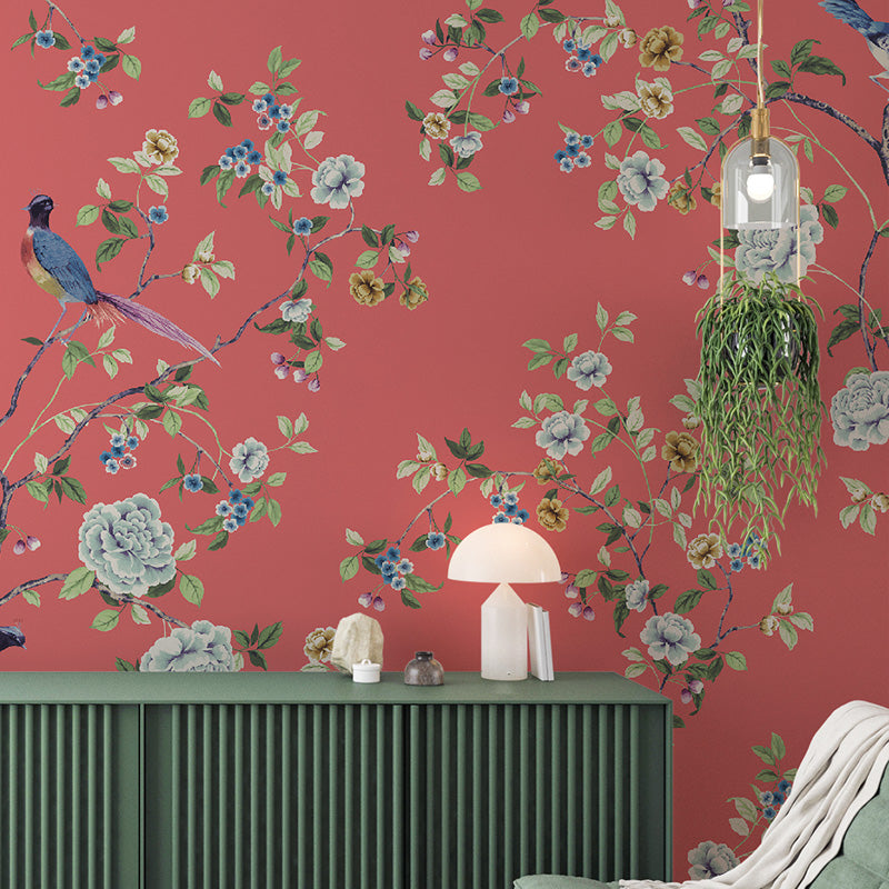 Chinoiserie Songbird Wallpaper