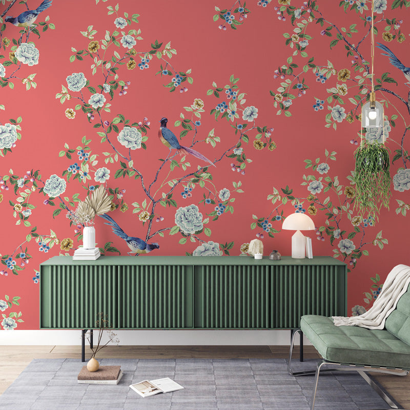 Chinoiserie Songbird Wallpaper
