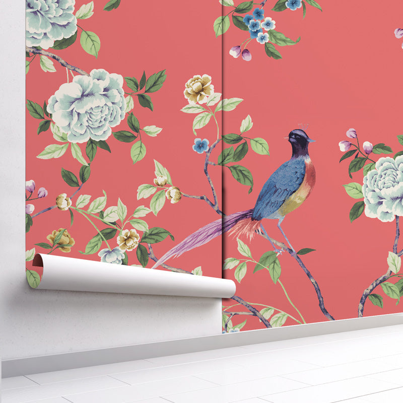 Chinoiserie Songbird Wallpaper