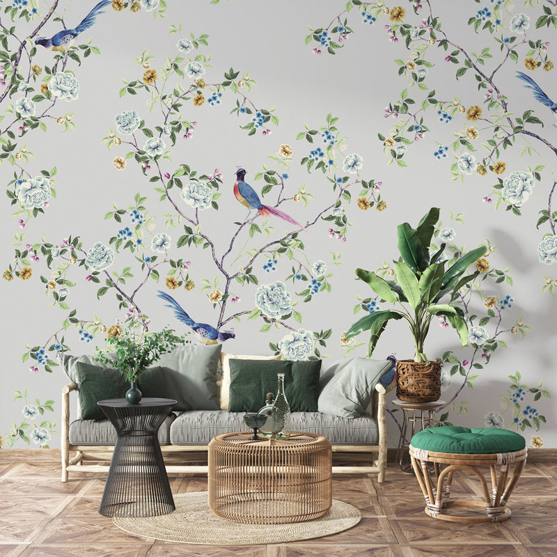 Chinoiserie Songbird Wallpaper