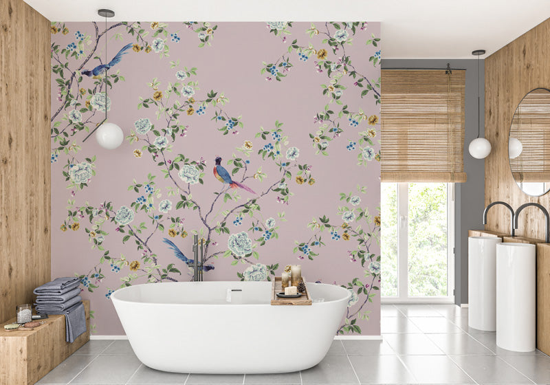 Chinoiserie Songbird Wallpaper