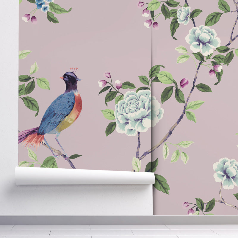 Chinoiserie Songbird Wallpaper