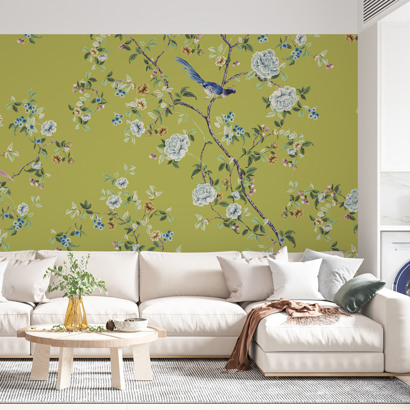 Chinoiserie Songbird Wallpaper