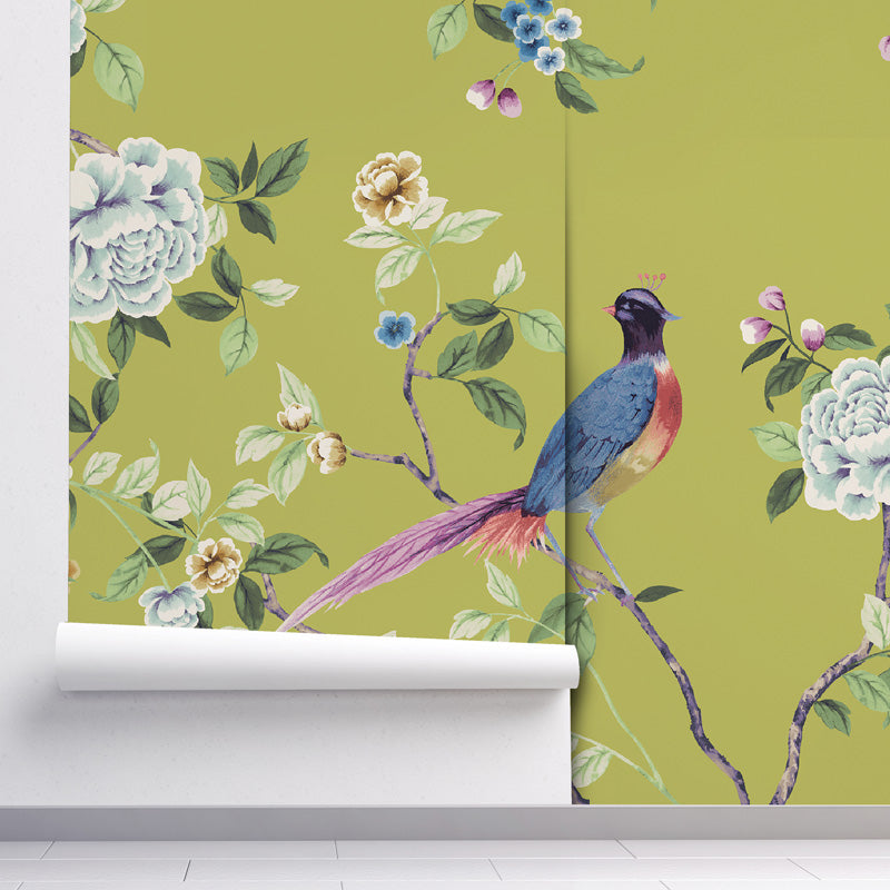 Chinoiserie Songbird Wallpaper