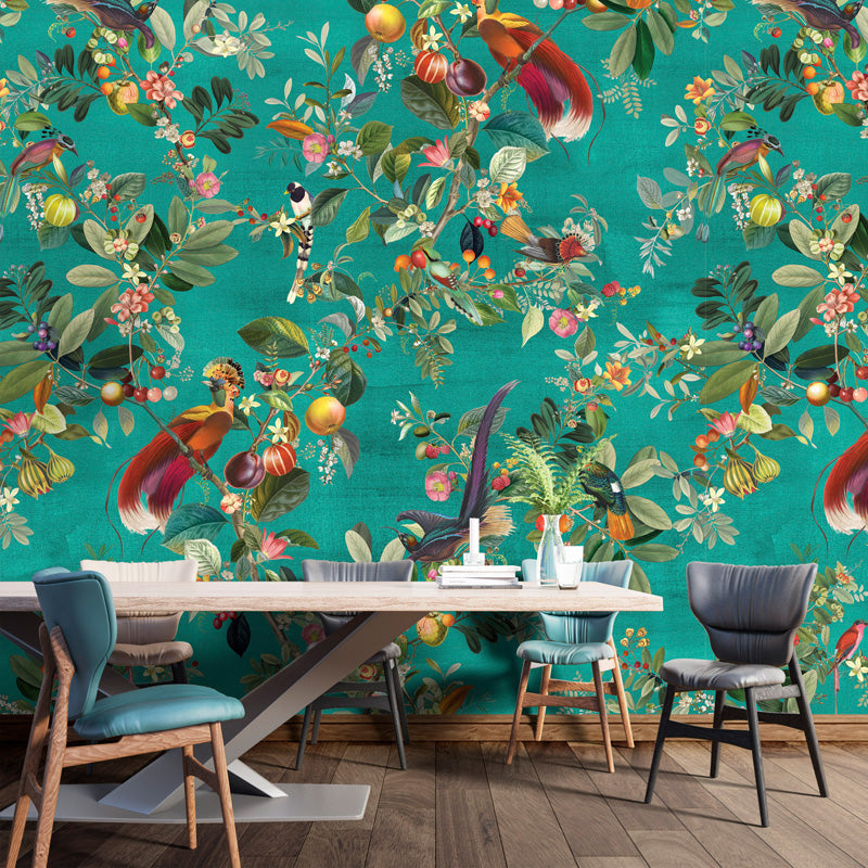 Paradise Orchard Chinoiserie Wallpaper