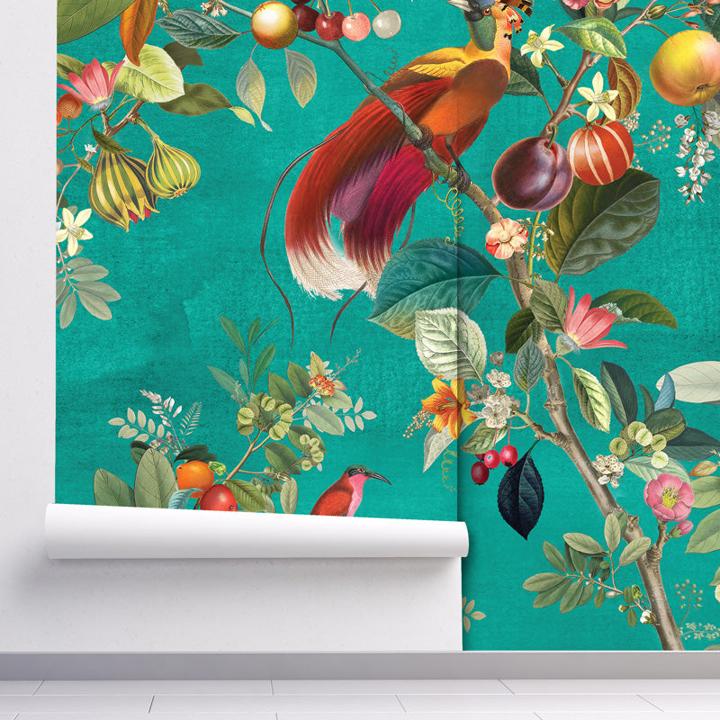 Paradise Orchard Chinoiserie Wallpaper
