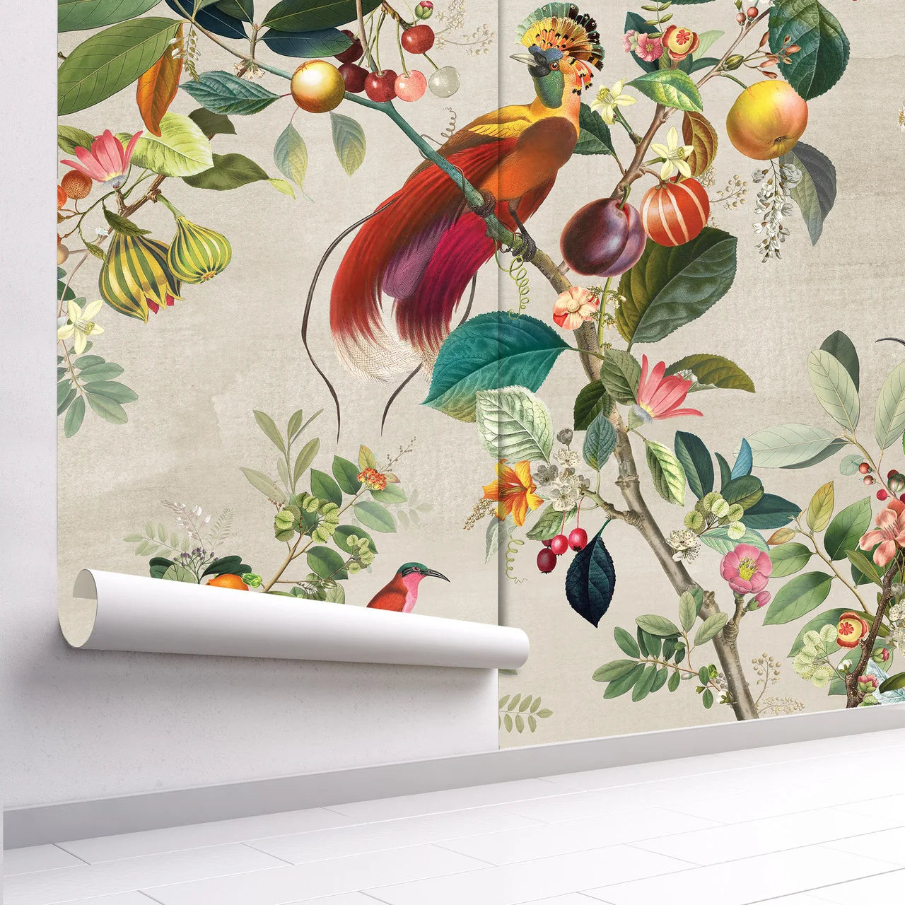 Paradise Orchard Chinoiserie Wallpaper