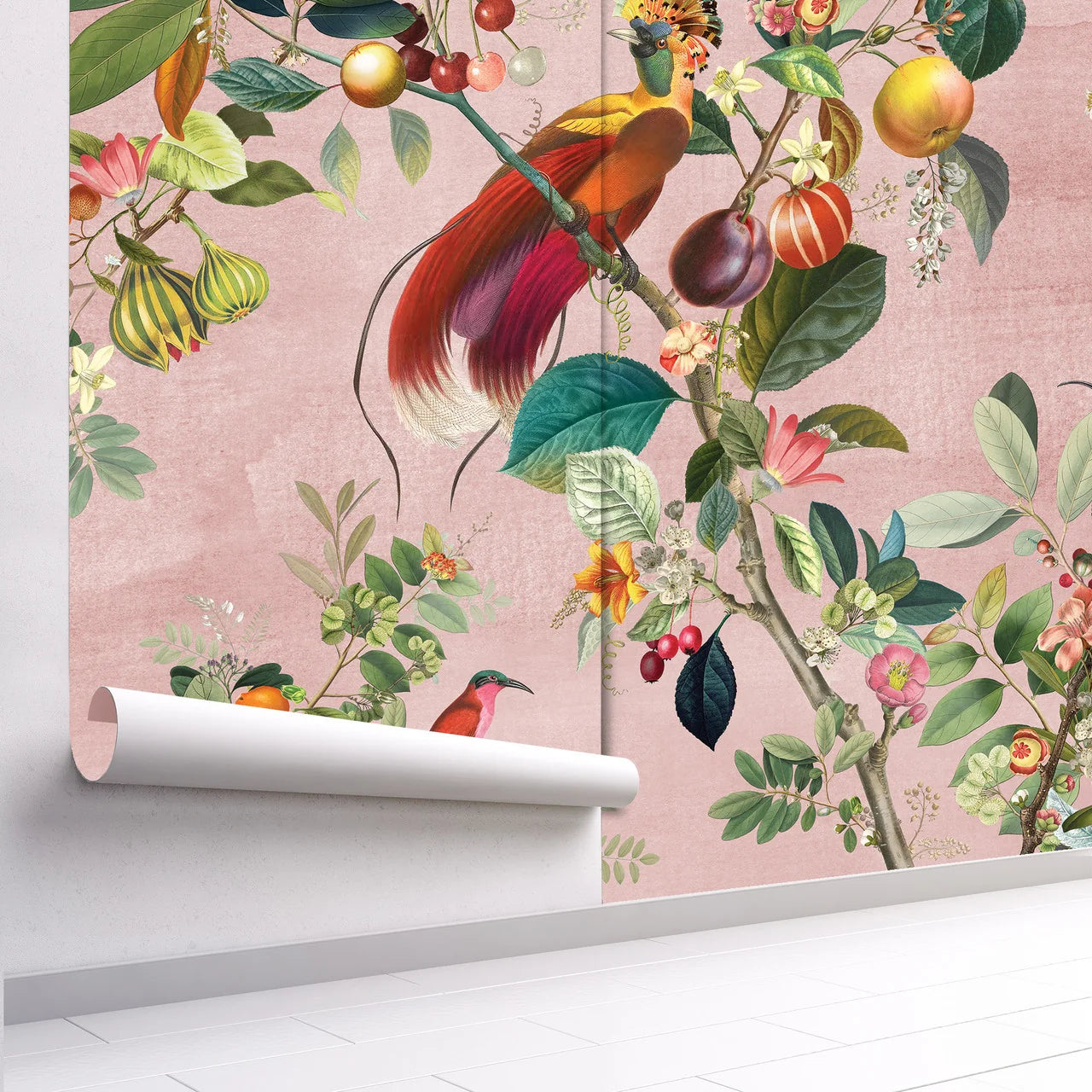 Paradise Orchard Chinoiserie Wallpaper