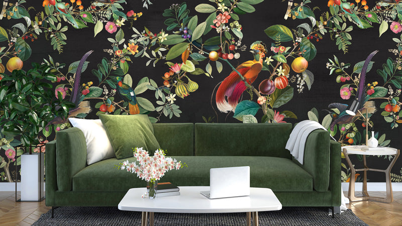Paradise Orchard Chinoiserie Wallpaper
