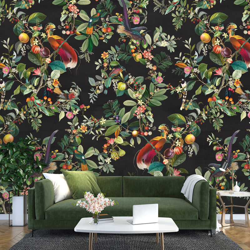 Paradise Orchard Chinoiserie Wallpaper