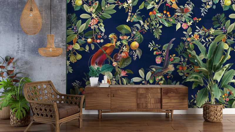 Paradise Orchard Chinoiserie Wallpaper