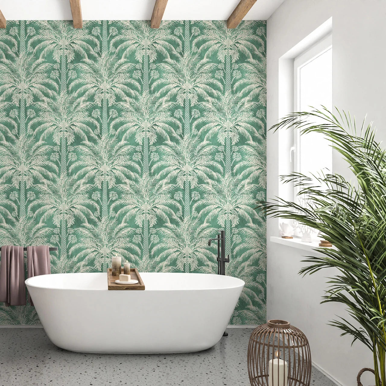Palm Court Wallpaper