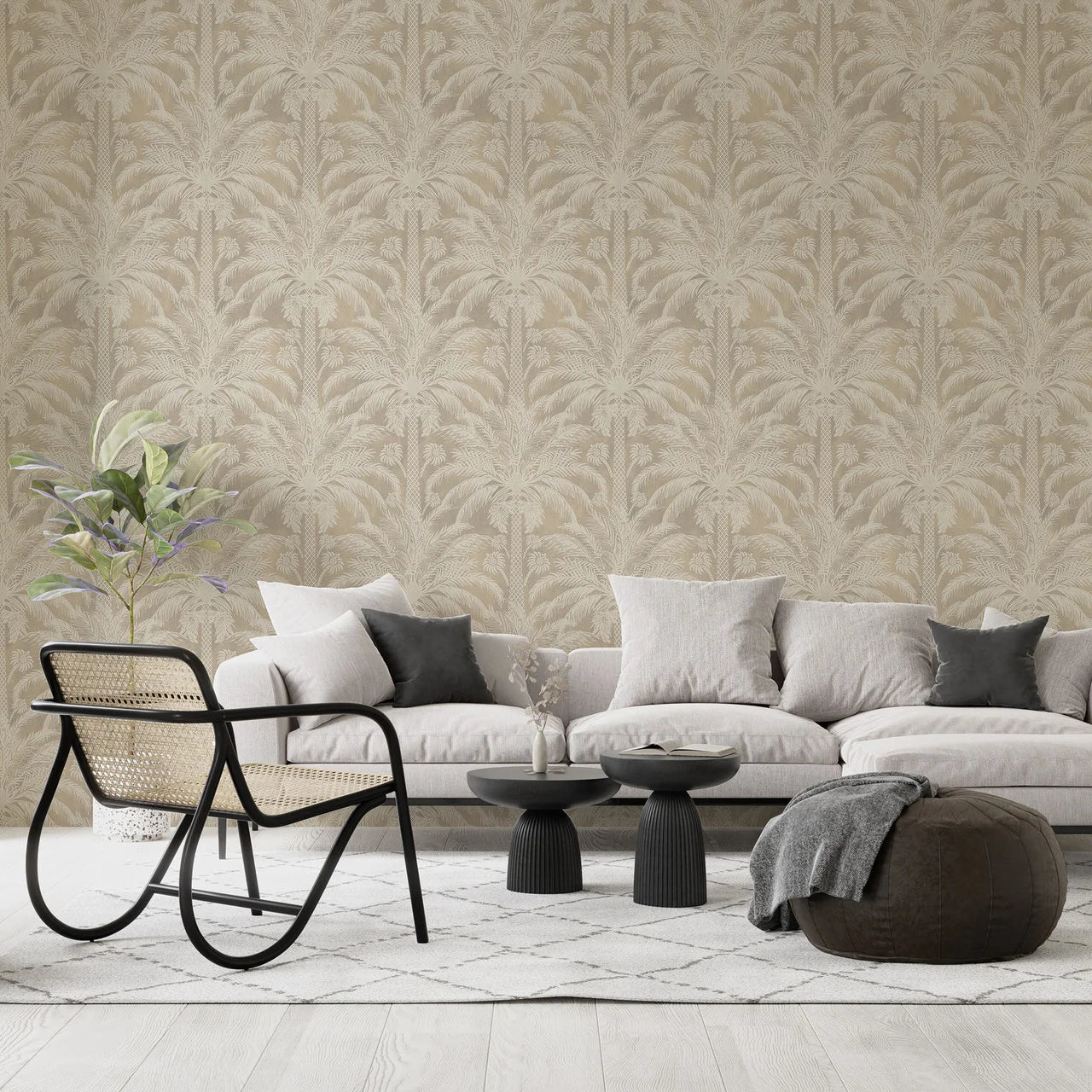 Palm Court Wallpaper