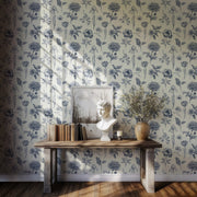 Classic Botanical Sketch Toile Wallpaper